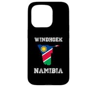Retro Windhoek Namibia Distressed Namibia Flag Case for iPhone 15 Pro