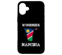 Retro Windhoek Namibia Distressed Namibia Flag Case for iPhone 16 Plus