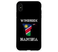Retro Windhoek Namibia Distressed Namibia Flag Case for iPhone XS Max
