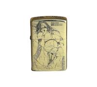 Retro Windproof Kerosene Lighter with Grinding Wheel, Refillable Metal Flip Lighter, Perfect Collectible Gift for Men (Fuel Not Included)