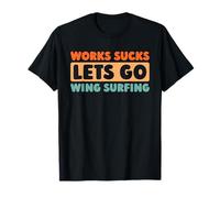 Retro Wing Surfing - Foil Vintage Wing Surfer T-Shirt