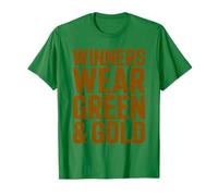 Retro Winners WEAR Green & Gold Competition War Game Day T-Shirt