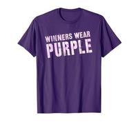 Retro Winners WEAR Purple Competition Game Day Motivational T-Shirt
