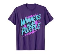 Retro Winners WEAR Purple Motivational Game Day Spirit Week T-Shirt