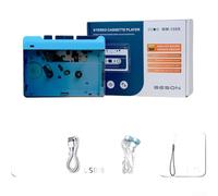 Retro Wireless Cassette Player with Copper Flywheel(B)