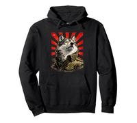 Retro Wolf Spirit Guardian Art Pullover Hoodie