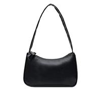 Retro Women's Solid Colour Zip Phone Bag Handbag Shoulder Bag Outdoor Vest Men's Bags, black, 22.5X8X14.5