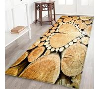 Retro Wood Grain Carpet Yellow Brown Area Rug For Living Room Bedroom Bedside Sofa Coffee Table Non-Slip Floor Mat Bathroom Doormat Game Room Mat (Pattern 3,160x200 cm)