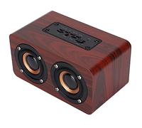 Retro Wooden Bluetooth Speaker, Dual Drivers Stereo Sound for Home