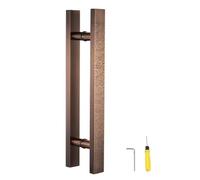 Retro Wooden/Glass Door Pull Handle - Long Metal Sliding Handle with Auspicious Cloud Design for Commercial Use (Red Bronze, 150cm/59) - Elegant Entryway Accessory