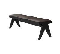 Retro Wooden Upholstered End of Bed Bench, Dining Table Stool, XS Nightstand for Entryway/Shoe Storage, Stylish Vintage Design, Perfect for Small Spaces