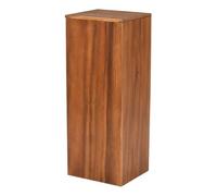 Retro Wooden Waste Bin 4L, 65cm Tall Rectangular Litter Bin with Lid | Swing Top Large Modern Decorative Trash Can for Living Room Kitchen Home Office Dustbin Stylish Functional for Hotels