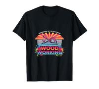 Retro Woodworker Obsessed with Learning Woodworking T-Shirt