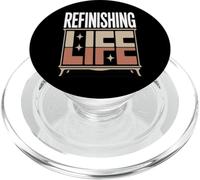 Retro Woodworker Refinishing Life Life Humor PopSockets PopGrip for MagSafe