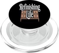 Retro Woodworker Refinishing Life Life Humor PopSockets PopGrip for MagSafe