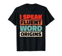 Retro Word History Linguistics Origins Vintage Etymologist T-Shirt