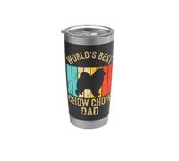 Retro World's Best Chow Chow Dad Funny Chow Chow Dog Daddy Stainless Steel Insulated Tumbler