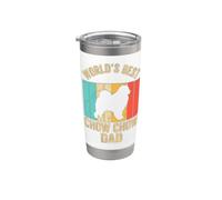 Retro World's Best Chow Chow Dad Funny Chow Chow Dog Daddy Stainless Steel Insulated Tumbler