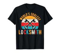 Retro World's Coolest Locksmith Lock Picker Locksmithing T-Shirt