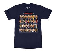 Retro Wrestling Fan T-Shirt - Kids 7-8 - Navy - Funny Wrestler Gift Wrestle Tee for Men Kids - 80s 90s Inspired Vintage Fighter Graphic Shirt