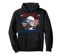 Retro WTF Is A Kilometer Funny Patriotic American Freedom Pullover Hoodie
