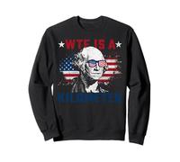 Retro WTF Is A Kilometer Funny Patriotic American Freedom Sweatshirt