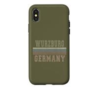 Retro Wurzburg Germany Case for iPhone X/XS