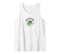 Retro Y2K Main Character Icon with Floppy Disk Tank Top