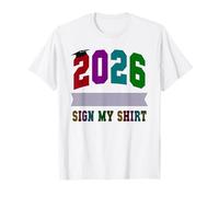 Retro Year End School Last Day 2026 Signature Autographs Art T-Shirt
