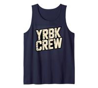 Retro Yearbook Crew Writing Squad Staff Crew Read Adviser Tank Top