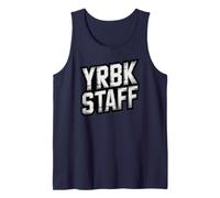 Retro Yearbook Staff Writing Staff Squad Mode Shoot Tank Top