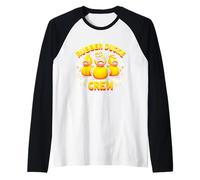 Retro Yellow Rubber Duck in 70s 80s Captain Duck Cruise Raglan Baseball Tee