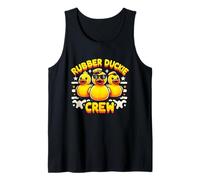 Retro Yellow Rubber Duck in 70s 80s Captain Duck Cruise Tank Top