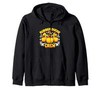 Retro Yellow Rubber Duck in 70s 80s Captain Duck Cruise Zip Hoodie