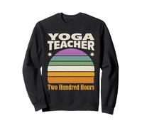 Retro Yoga Teacher Two Hundred Hours Sunset Sweatshirt