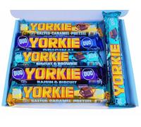 Retro Yorkie Chocolate Mini Hamper | 90's Classics | Original, Biscuit & Brownie, Raisin & Biscuit, Pretzel | Gift For Dads, Parents or Grandparents | By Intergalactic Sweets