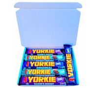 Retro Yorkie Chocolate Mini Hamper | 90's Classics | Rum & Raisin, Original, Biscuit & Brownie | Gift For Dads, Parents or Grandparents | By Intergalactic Sweets