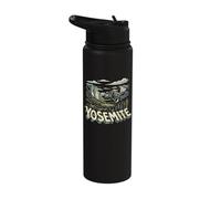 Retro Yosemite National Park Vintage Style 80s Half Dome Stainless Steel Insulated Water Bottle