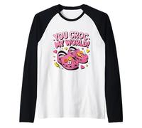 Rétro You Croc My World Funny Croc Valentine Raglan Baseball Tee