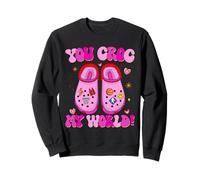 Retro You Croc My World Funny Valentine Sweatshirt