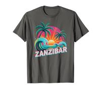 Retro Zanzibar Trip Surfer Vacation Matching All Girls T-Shirt