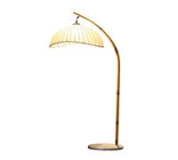 Retro Zen Fishing Vertical Reading Lamp for Bedroom & Living Room 15W Creative Bedside Light with 3 Color Options for Study & Tea Moments