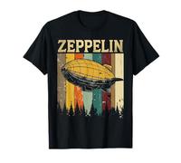 Retro Zeppelin Dirigible Airship Blimp Funny Vintage Zepplin T-Shirt