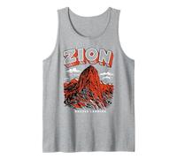 Retro Zion National Park Vintage Style Angels Landing Utah Tank Top
