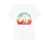 Retro Zodiac Sign Aquarius T-Shirt, Women's Plus, White, 2X