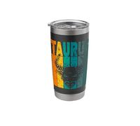 Retro - Zodiac Sign Taurus Stainless Steel Insulated Tumbler