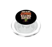Retro Zombie Killing Halloween Undead Blood Splatter Spooky PopSockets PopGrip for MagSafe