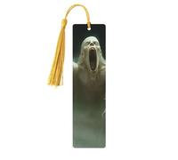 Retro Zombies and Fog Double-Sided Printed Wooden Bookmarks 5pcs, Women Presents for Book Lovers Cool Notebook Accessories Birthday Presents for Men(5 Piece Set)