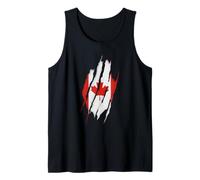 Retro10 Canada Football Soccer Canadian Flag Tank Top