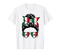 Retro10 Mexico Mexican Football Viva Mexico Flag Fan Tee T-Shirt